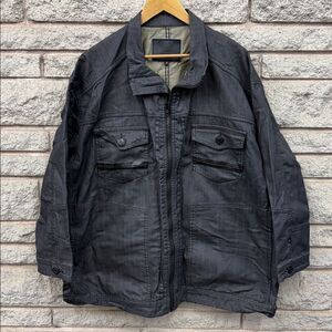 Men’s Black bull jeans vest sz 3X
